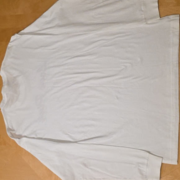 PINK Victoria's Secret White Long Sleeve Tee with Rainbow Logo. Size S - Picture 5 of 5